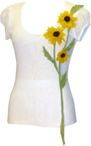 Sunflower Scoop Top