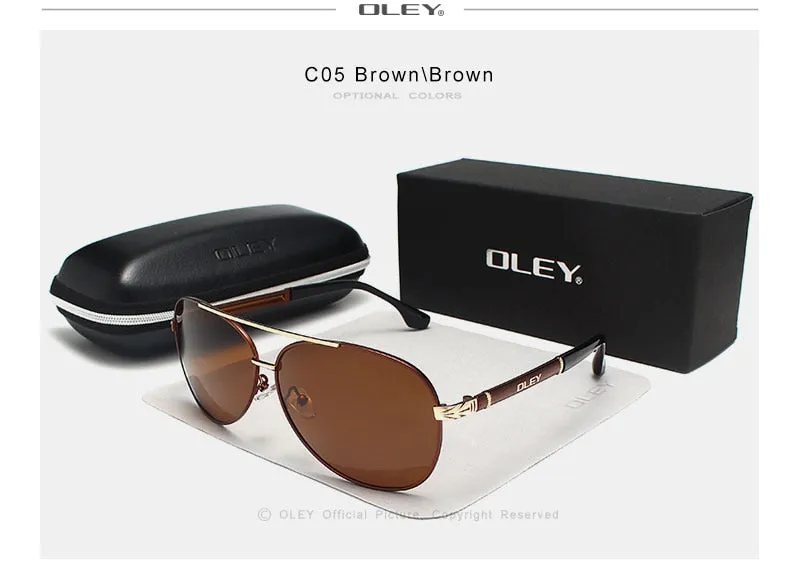 Sunglasses Men Polarized Classic Pilot Fishing Driving Y7005