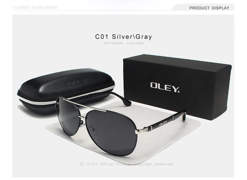 Sunglasses Men Polarized Classic Pilot Fishing Driving Y7005