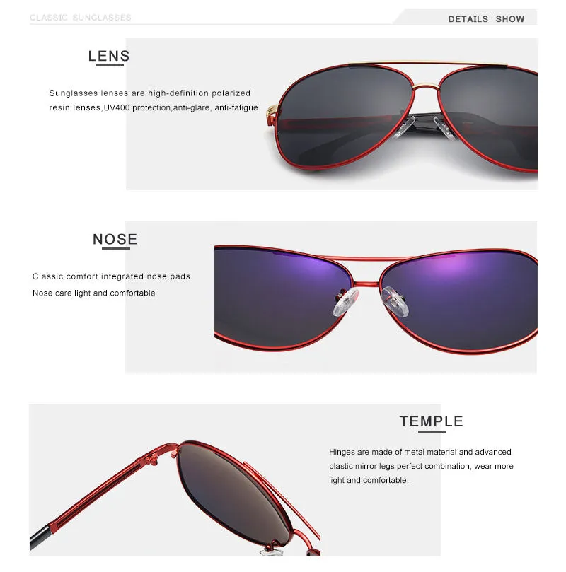 Sunglasses Men Polarized Classic Pilot Fishing Driving Y7005