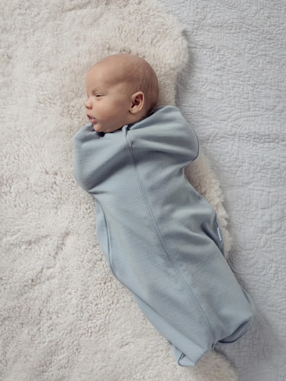 SuperSwaddle™ | Merino Baby Zip Swaddle