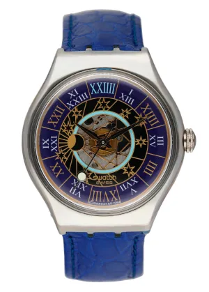 Swatch Tresor Magique SAZ101 Platinum Mens Watch Box Papers