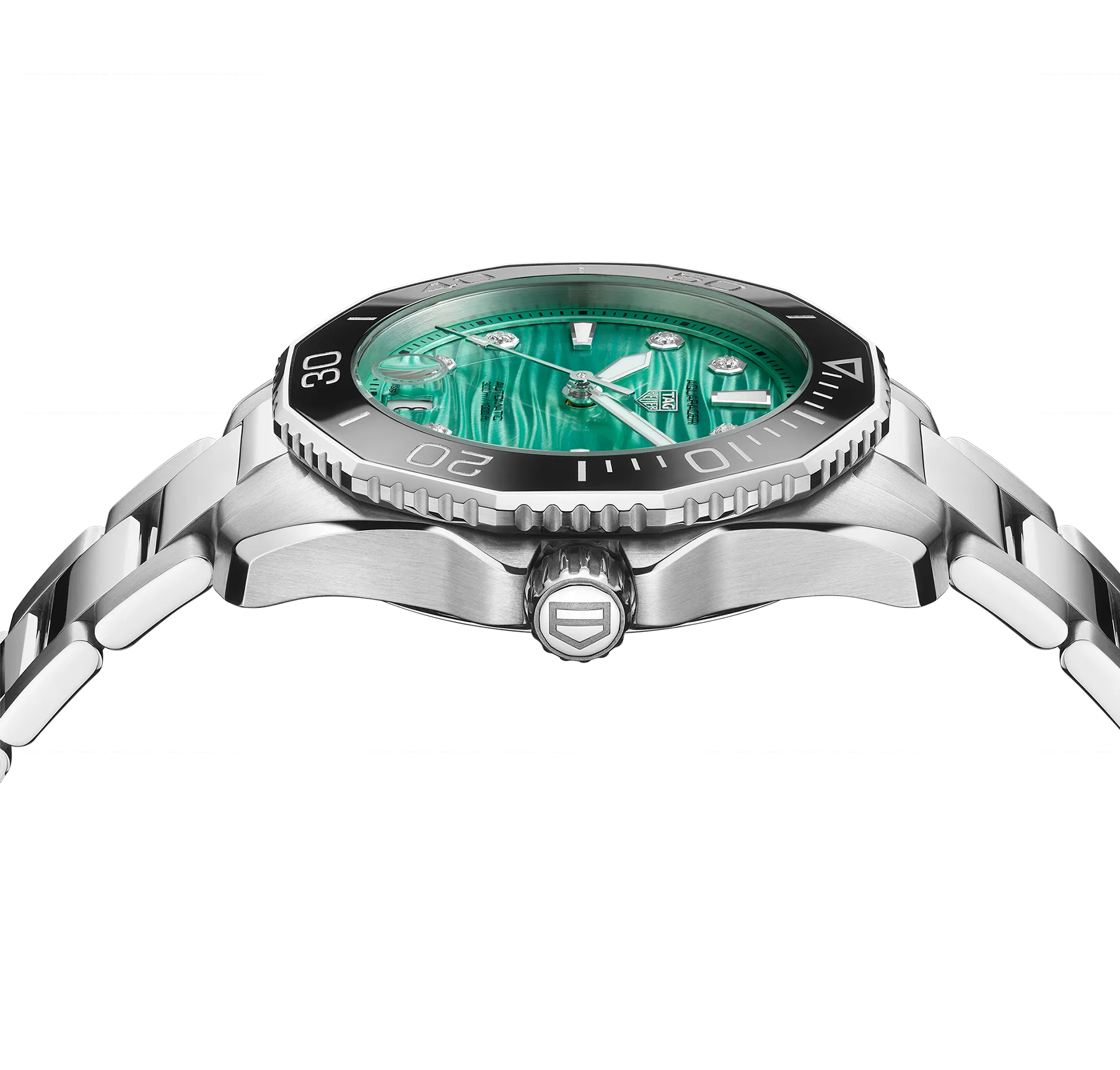 TAG Heuer Aquaracer Professional 300 Watch with a Bold Turquoise Dial
