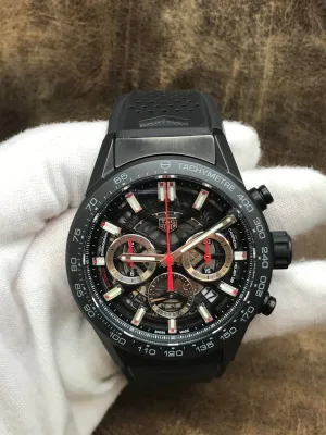 TAG Heuer Carrera Calibre 02 Carrera CBG2090 Black Skeleton Dial Automatic Men's Watch