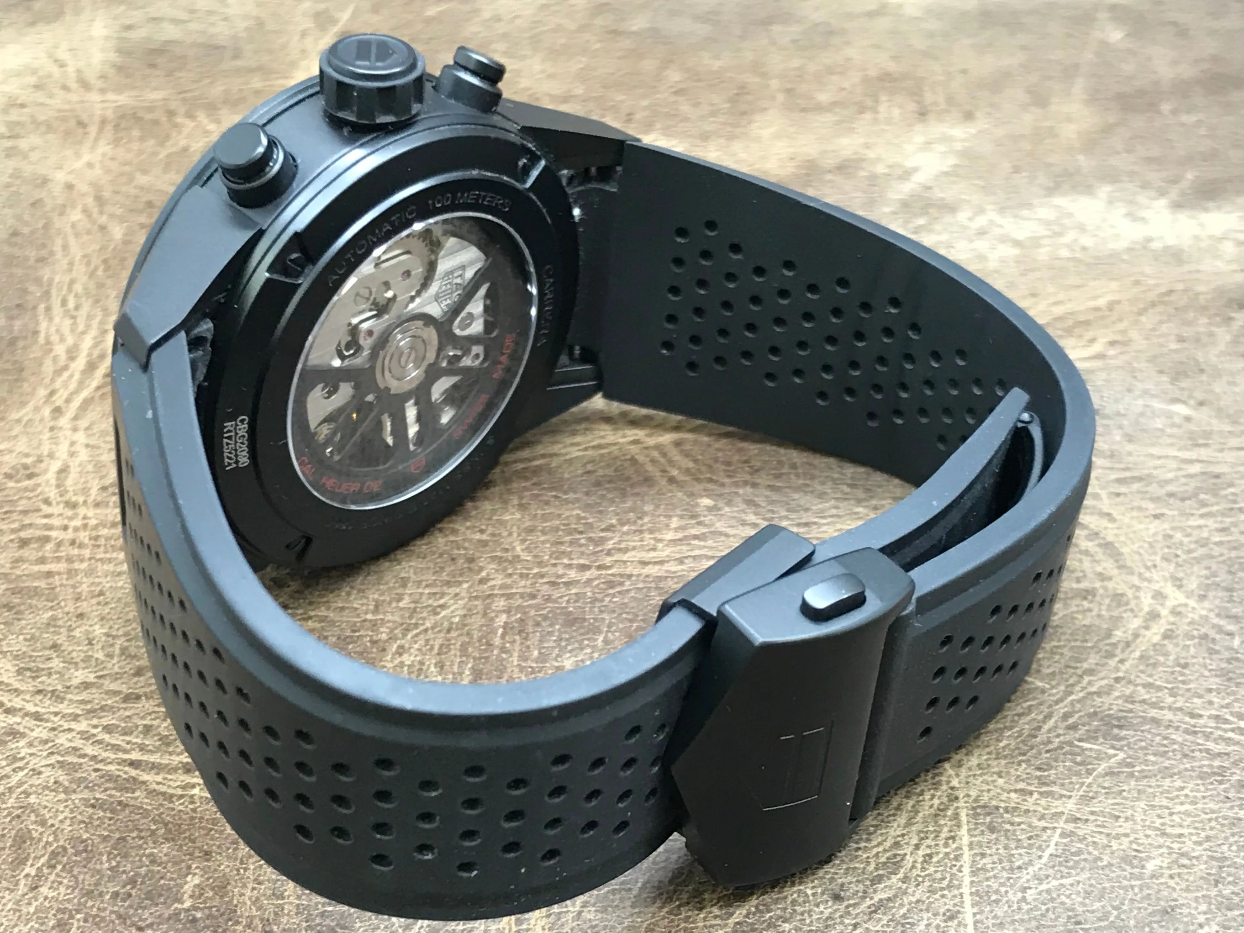 TAG Heuer Carrera Calibre 02 Carrera CBG2090 Black Skeleton Dial Automatic Men's Watch