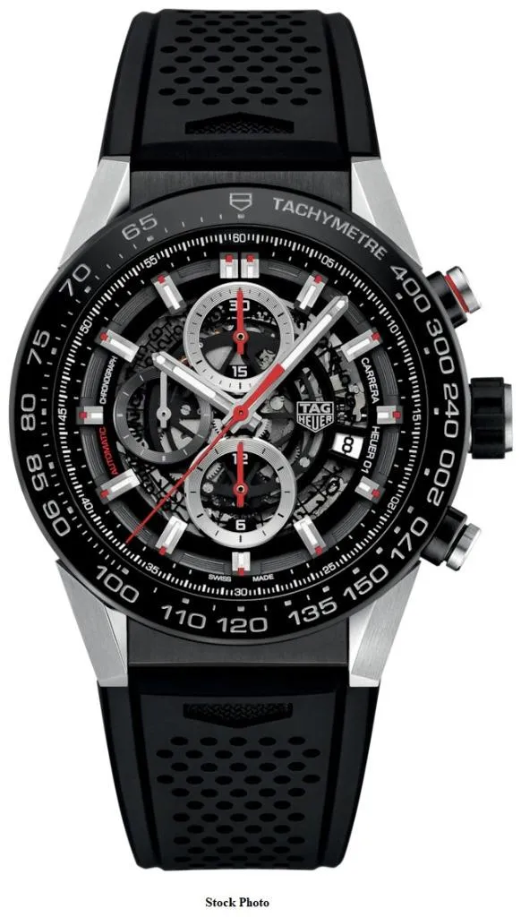 TAG Heuer Carrera Calibre Heuer Mens Chronograph Watch, CAR2A1Z - *As New* with Box & Papers