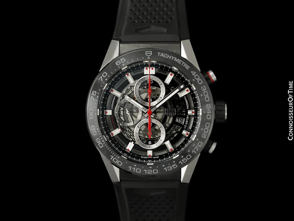 TAG Heuer Carrera Calibre Heuer Mens Chronograph Watch, CAR2A1Z - *As New* with Box & Papers