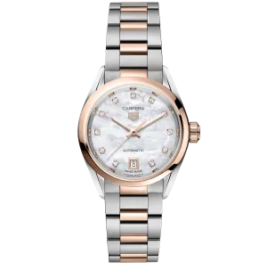 TAG Heuer Carrera Date Watch with a White Dial