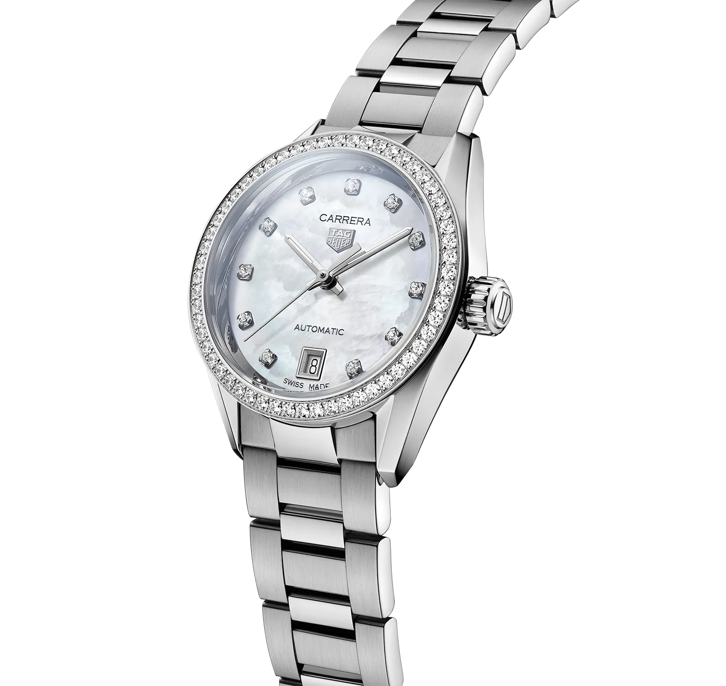 TAG Heuer Carrera Date Watch with Stainless Steel Bracelet