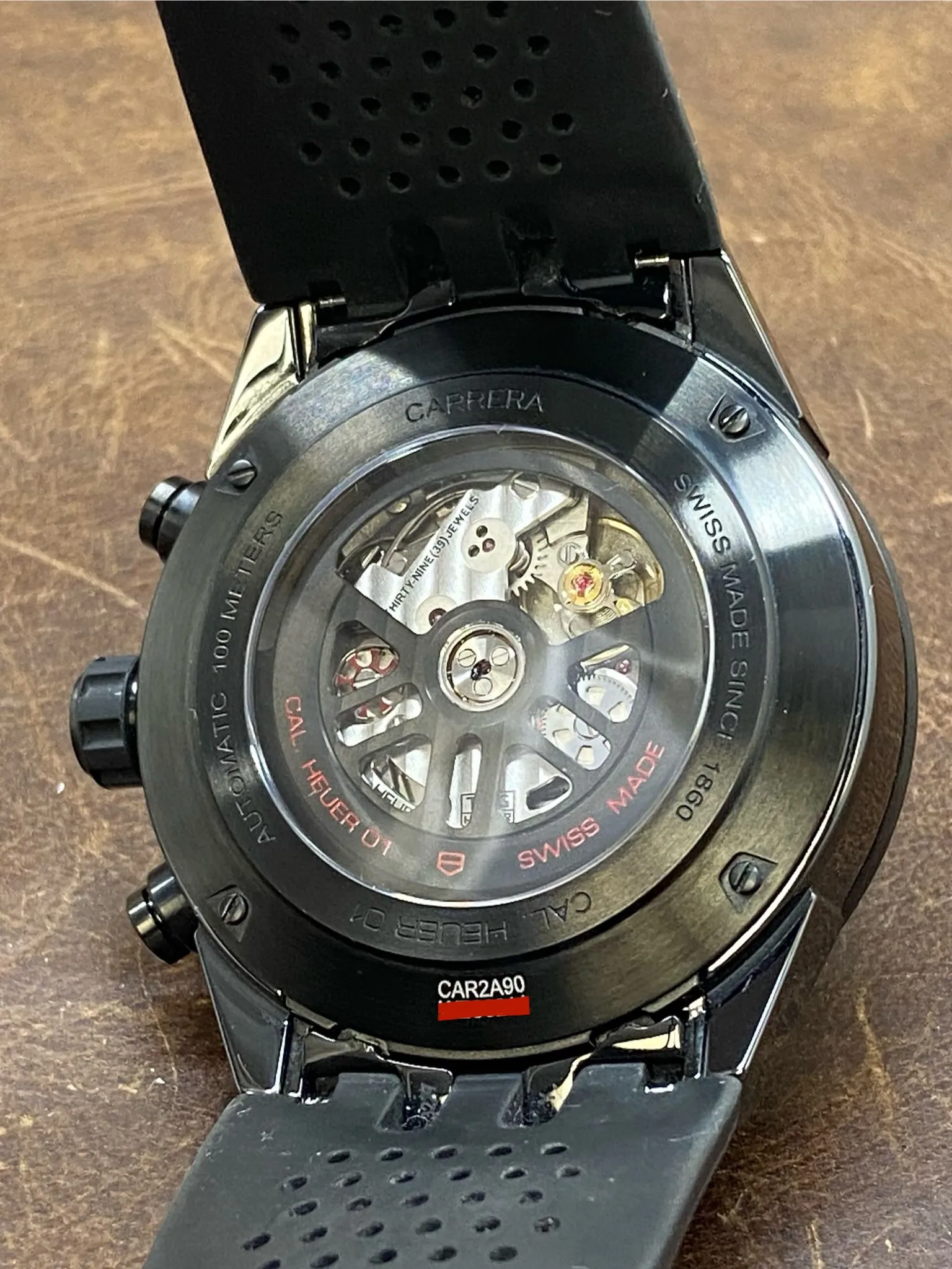 TAG Heuer Carrera Heuer 01 w/ Factory Warranty CAR2A90 Skeleton Dial Automatic  Men's Watch