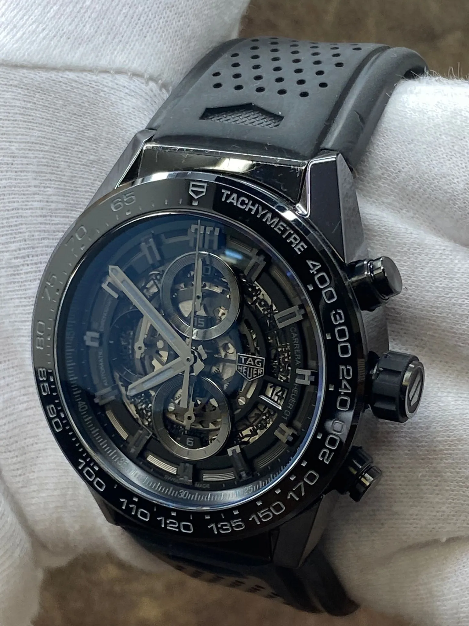 TAG Heuer Carrera Heuer 01 w/ Factory Warranty CAR2A90 Skeleton Dial Automatic  Men's Watch
