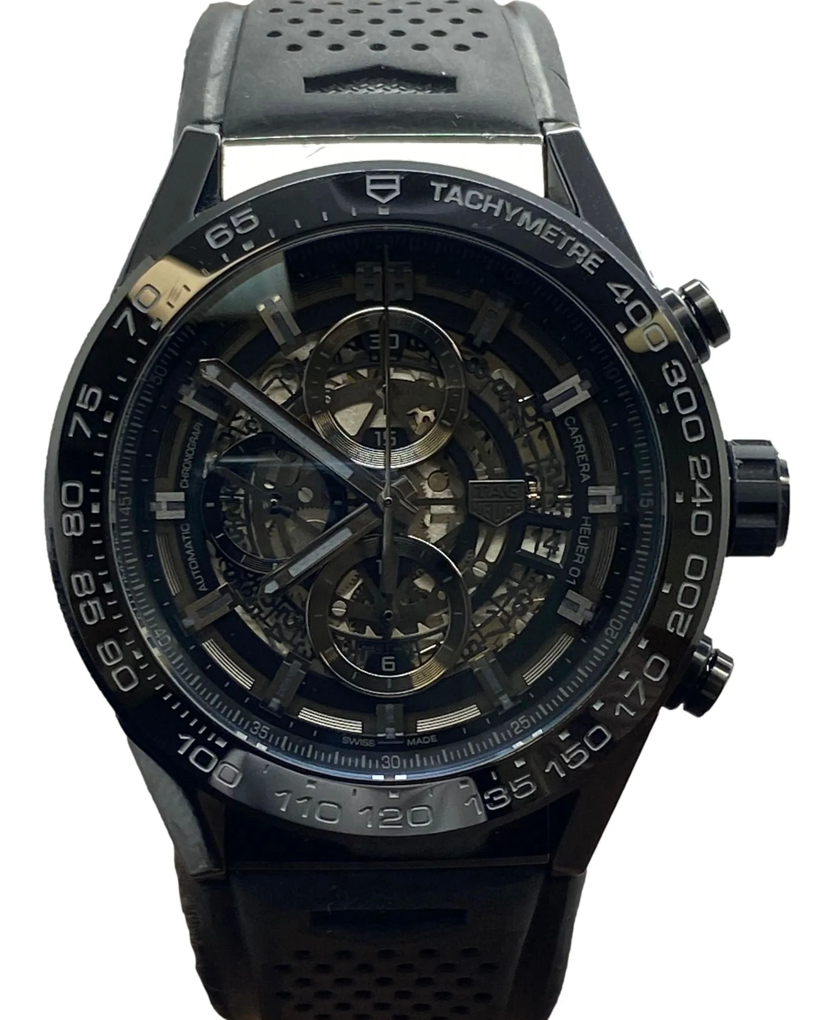 TAG Heuer Carrera Heuer 01 w/ Factory Warranty CAR2A90 Skeleton Dial Automatic  Men's Watch