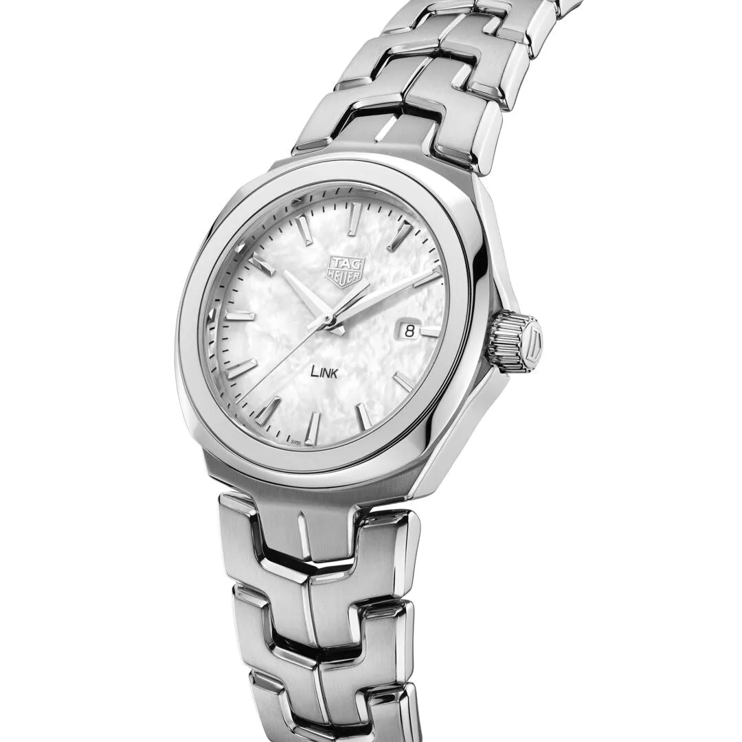 TAG Heuer Link Ladies' Quartz Movement White Mother-of-Pearl Dial Watch
