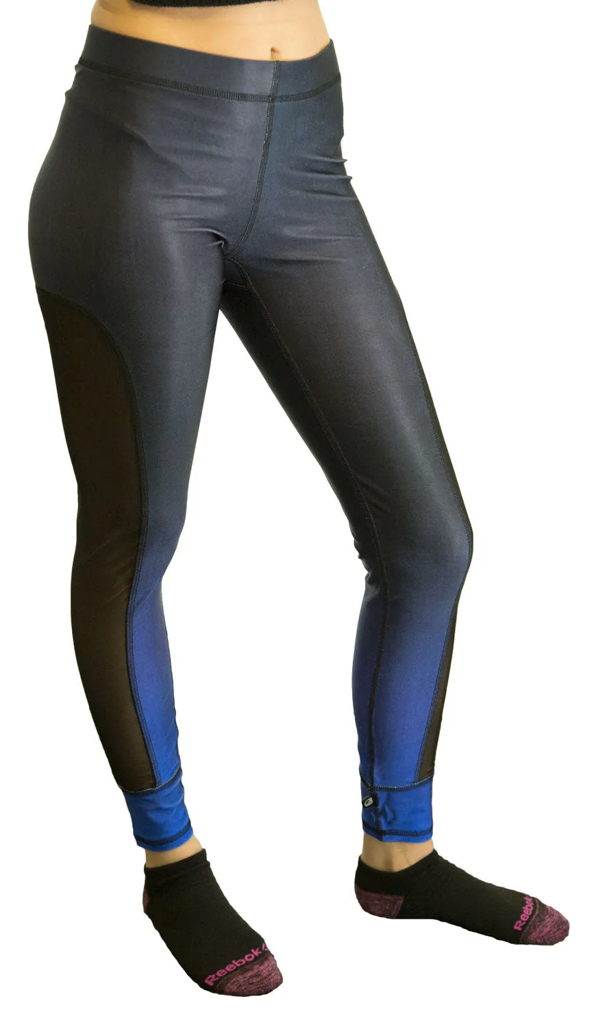 TEREZ Women's Ombre Mesh Insert Leggings #334 NWT