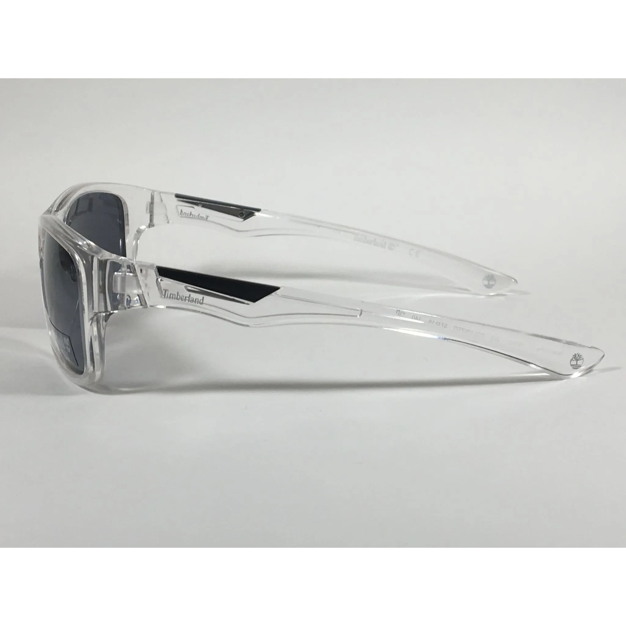 Timberland Polarized Sport Sunglasses Clear Crystal Mirror Lens TB7155 26D