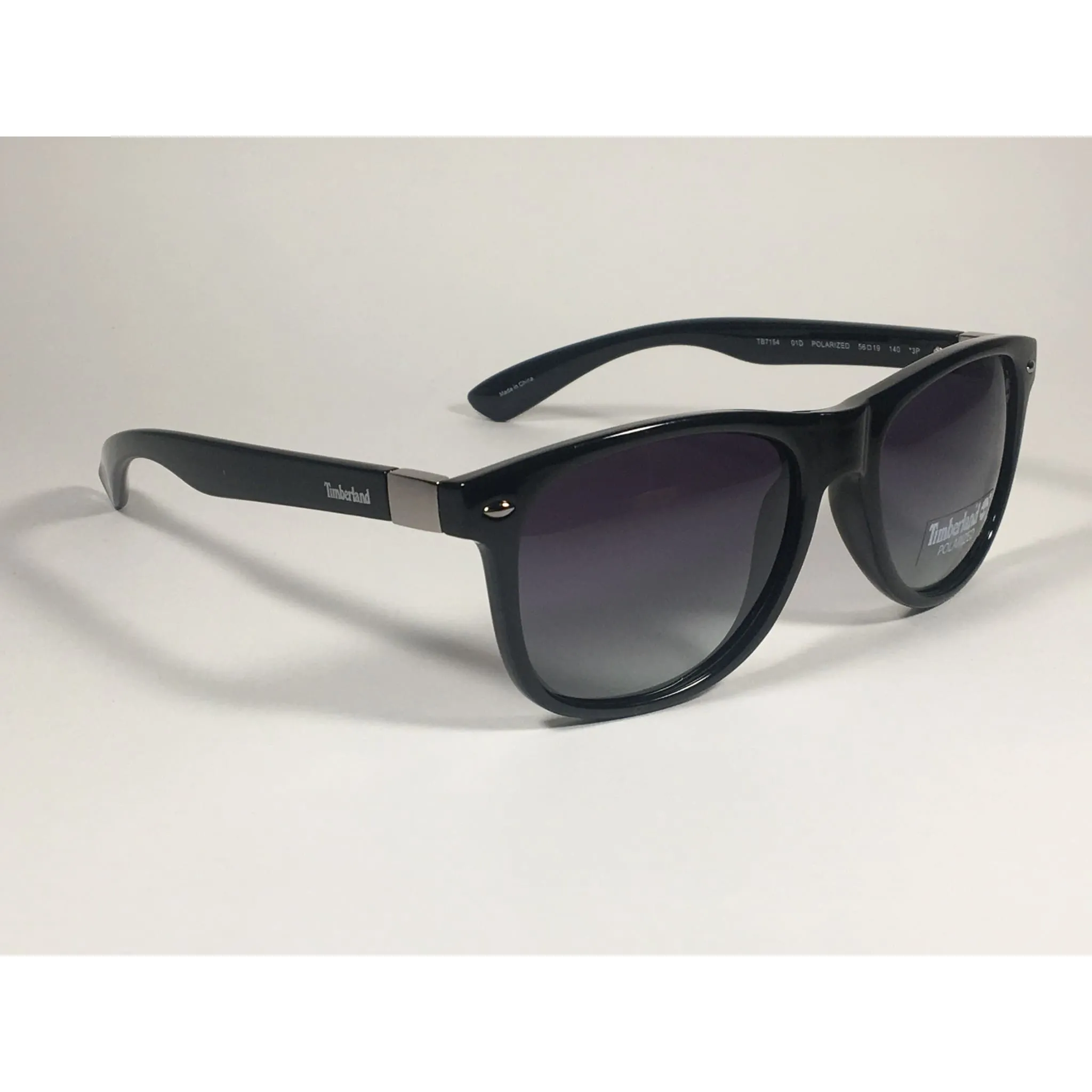 Timberland Polarized Square Sunglasses Smoke Gray Gradient Lens TB7154 01D