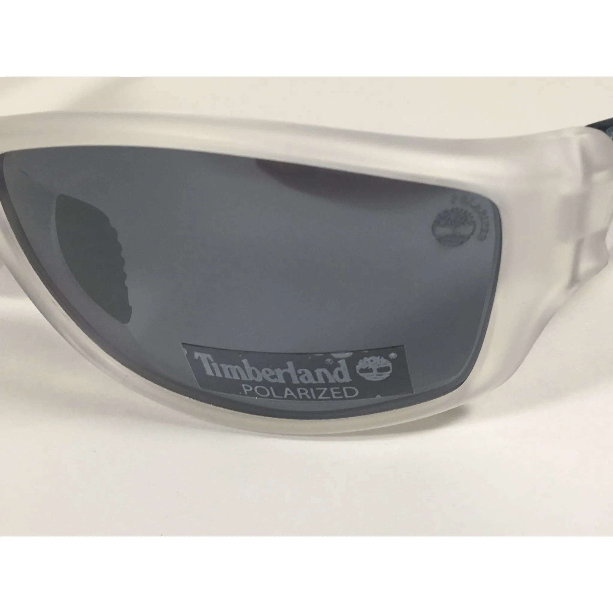 Timberland Polarized Wrap Sunglasses Smoke Crystal Gray Lens TB7150 26D