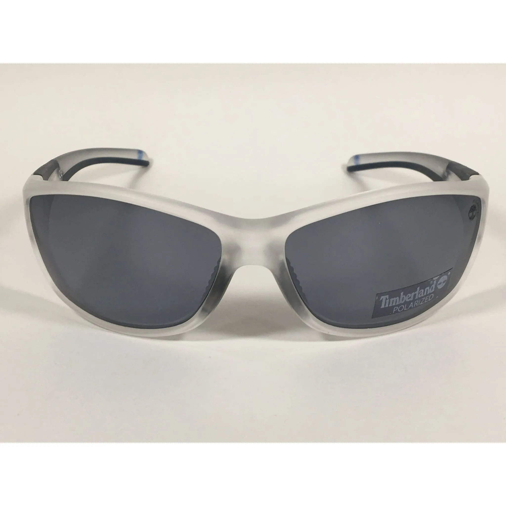 Timberland Polarized Wrap Sunglasses Smoke Crystal Gray Lens TB7150 26D