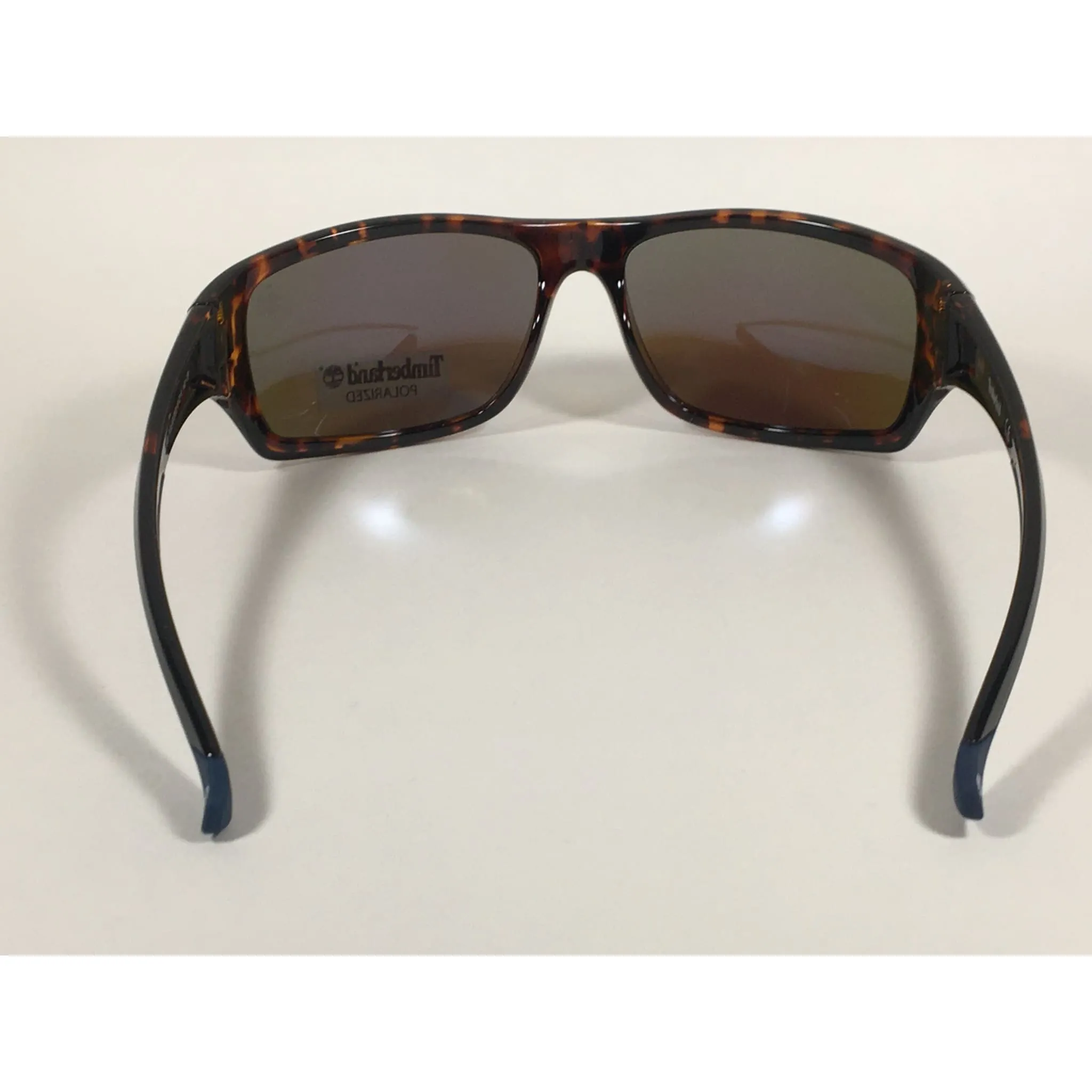 Timberland Polarized Wrap Sunglasses Tortoise Blue Mirror Lens TB7152 52D