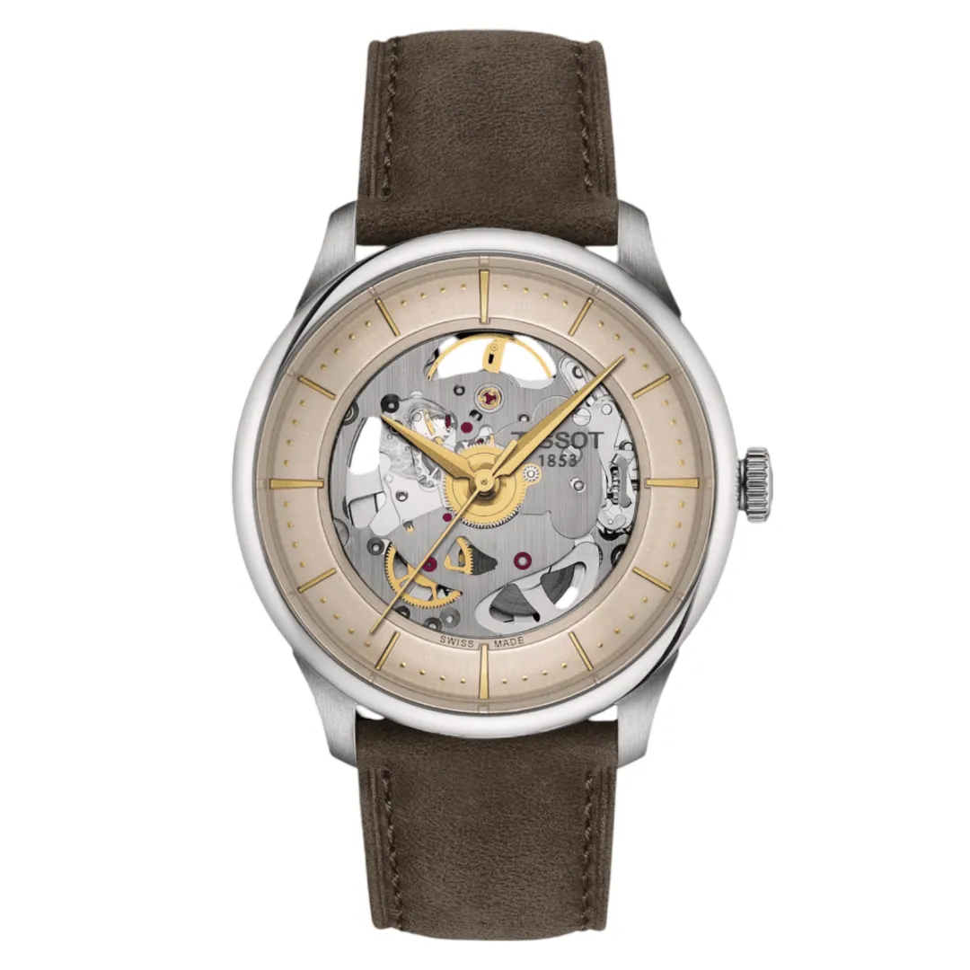 Tissot Chemin Des Tourelles Skeleton T-Classic Automatic Unisex Watch T1398361626100