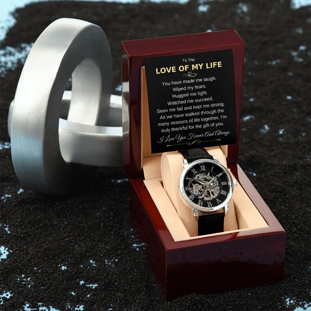 To The Love of My Life | Openwork Watch Gift