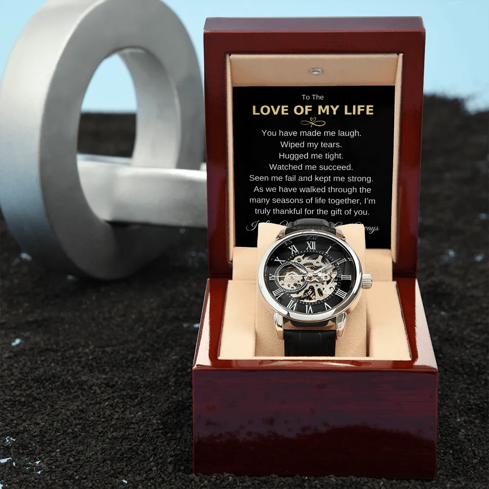 To The Love of My Life | Openwork Watch Gift
