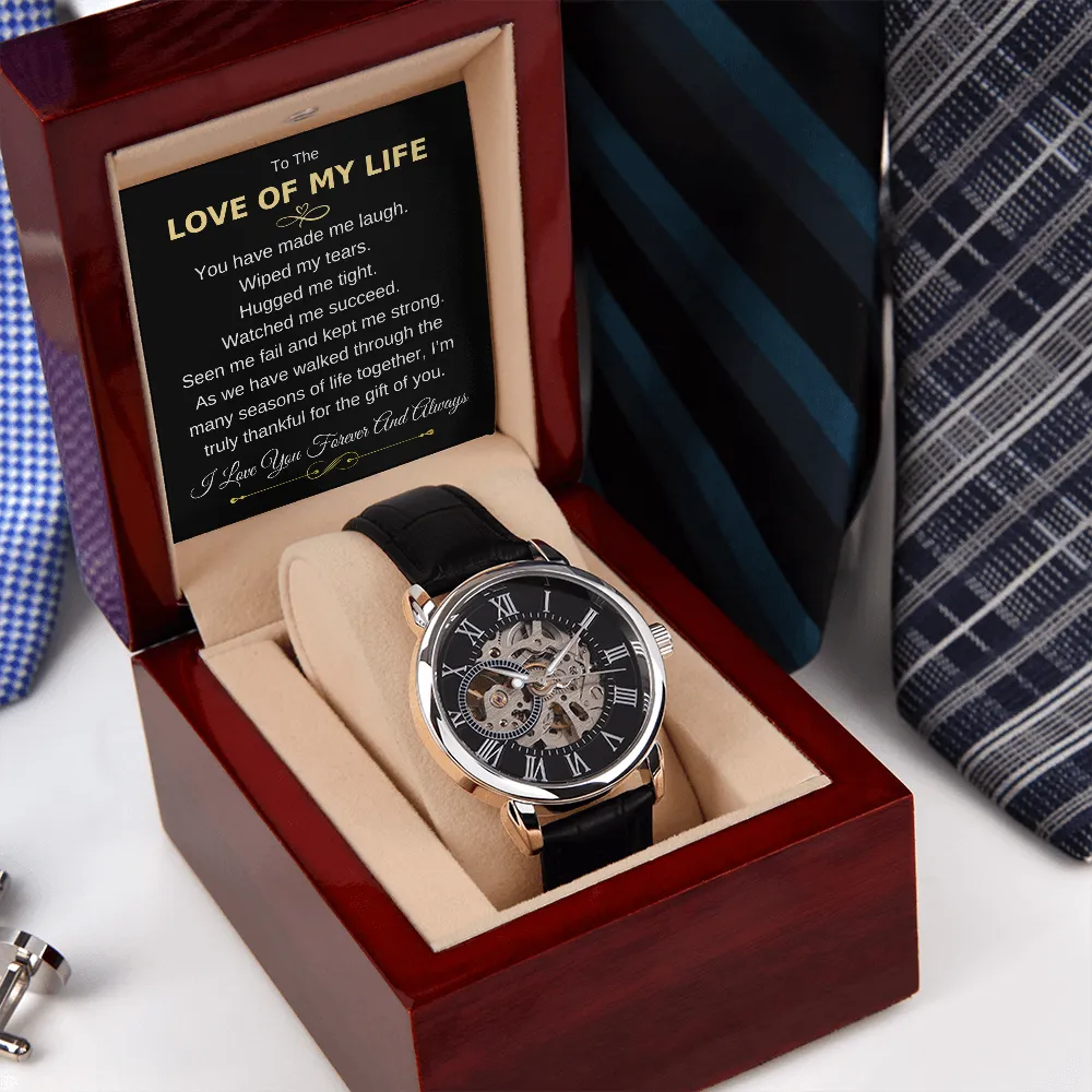 To The Love of My Life | Openwork Watch Gift