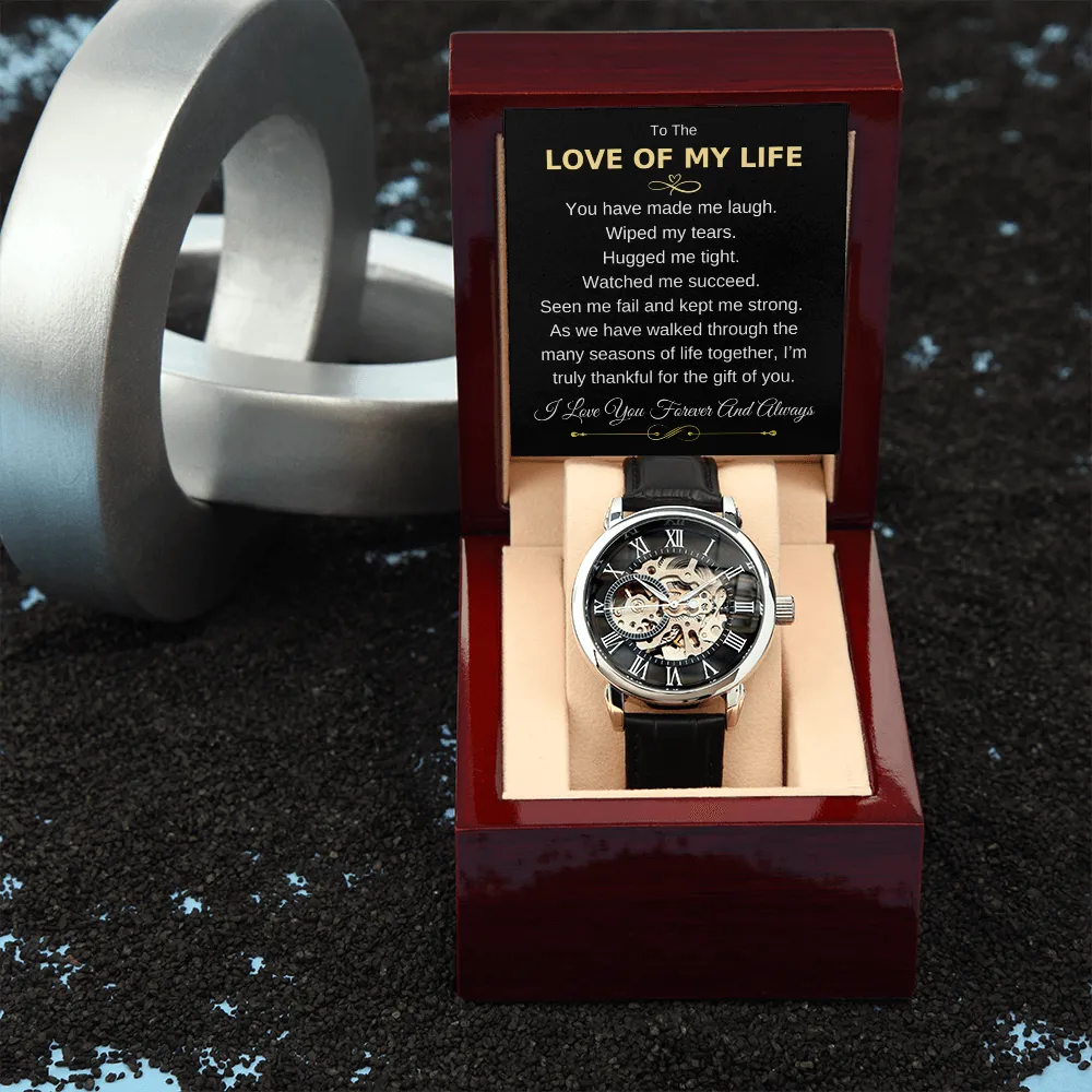 To The Love of My Life | Openwork Watch Gift