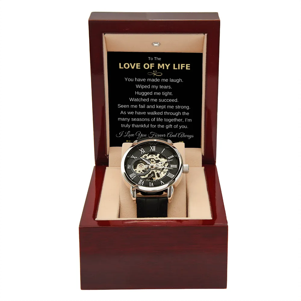 To The Love of My Life | Openwork Watch Gift