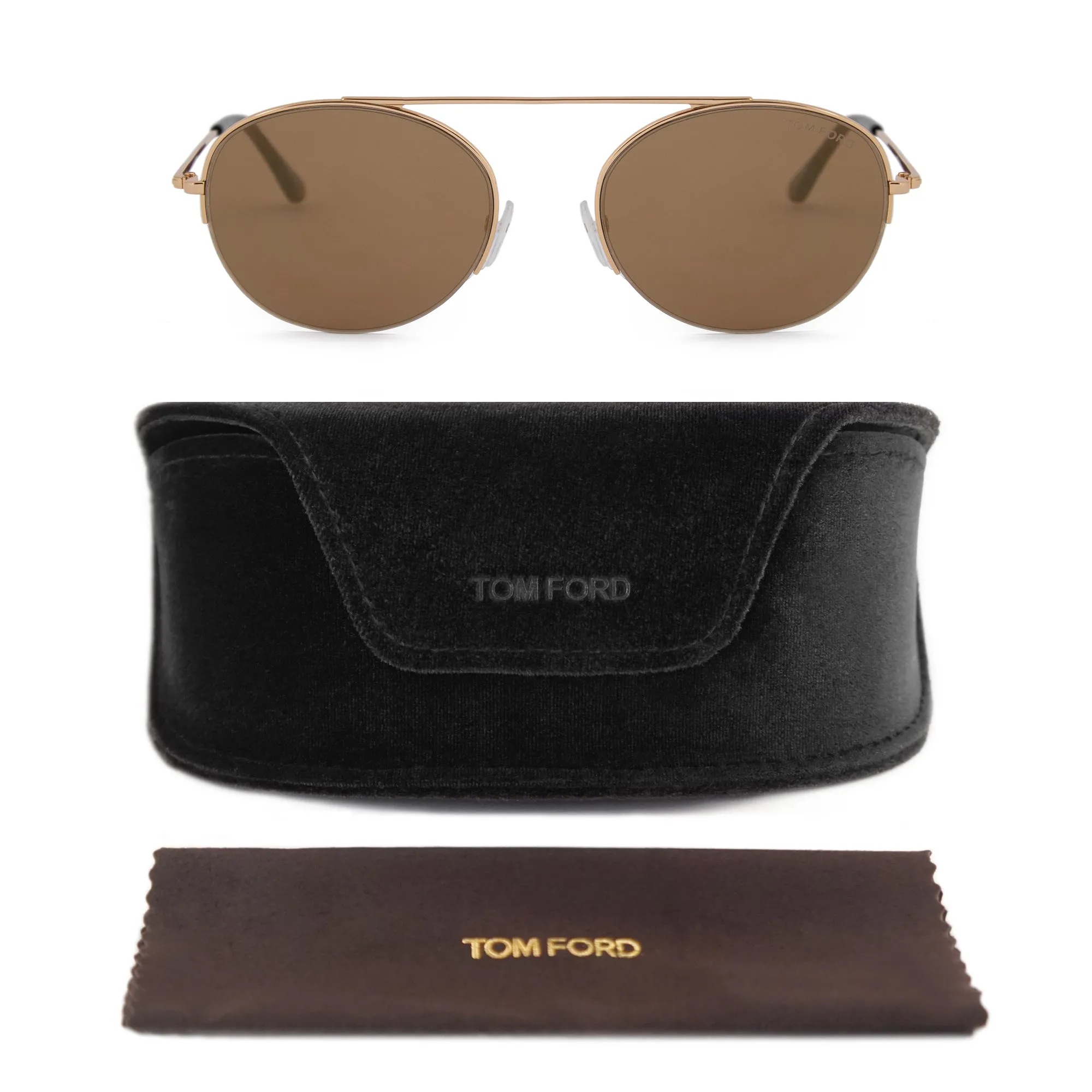 Tom Ford Finn Round Sunglasses FT0668 30G 54
