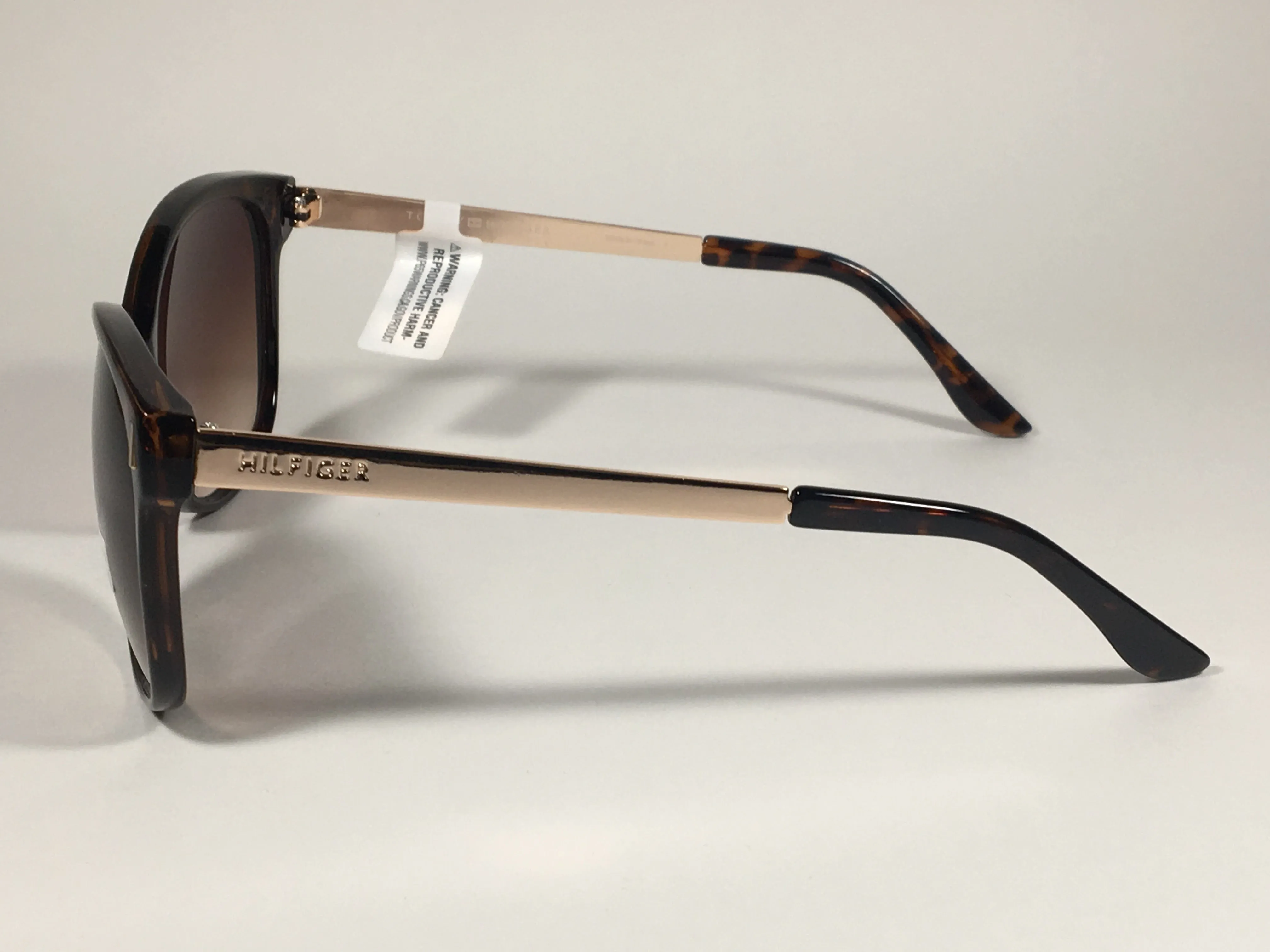Tommy Hilfiger Breeda Sunglasses Brown Tortoise Gold Tone Frame Brown Gradient Lens BREEDA WP OL429