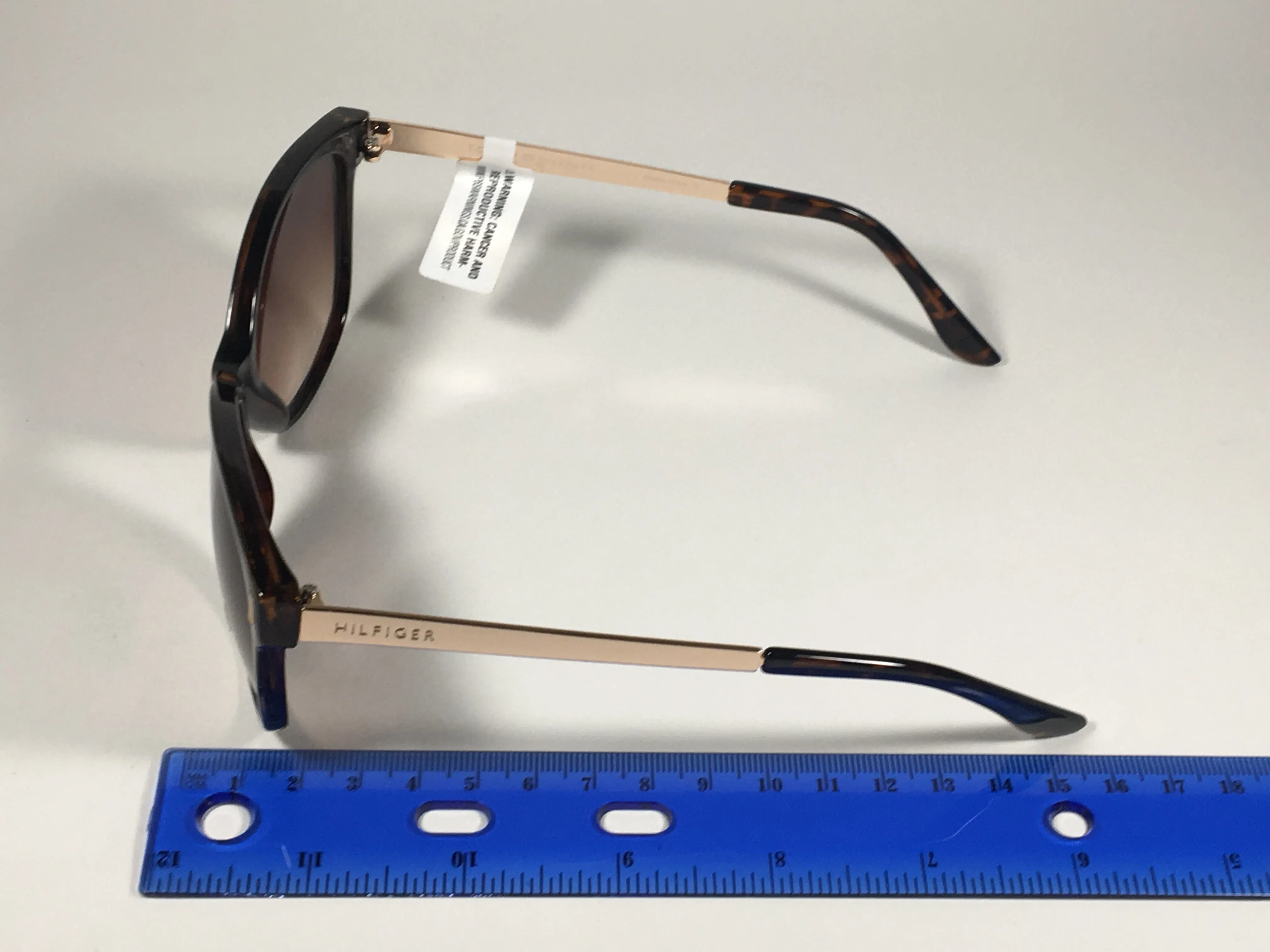 Tommy Hilfiger Breeda Sunglasses Brown Tortoise Gold Tone Frame Brown Gradient Lens BREEDA WP OL429