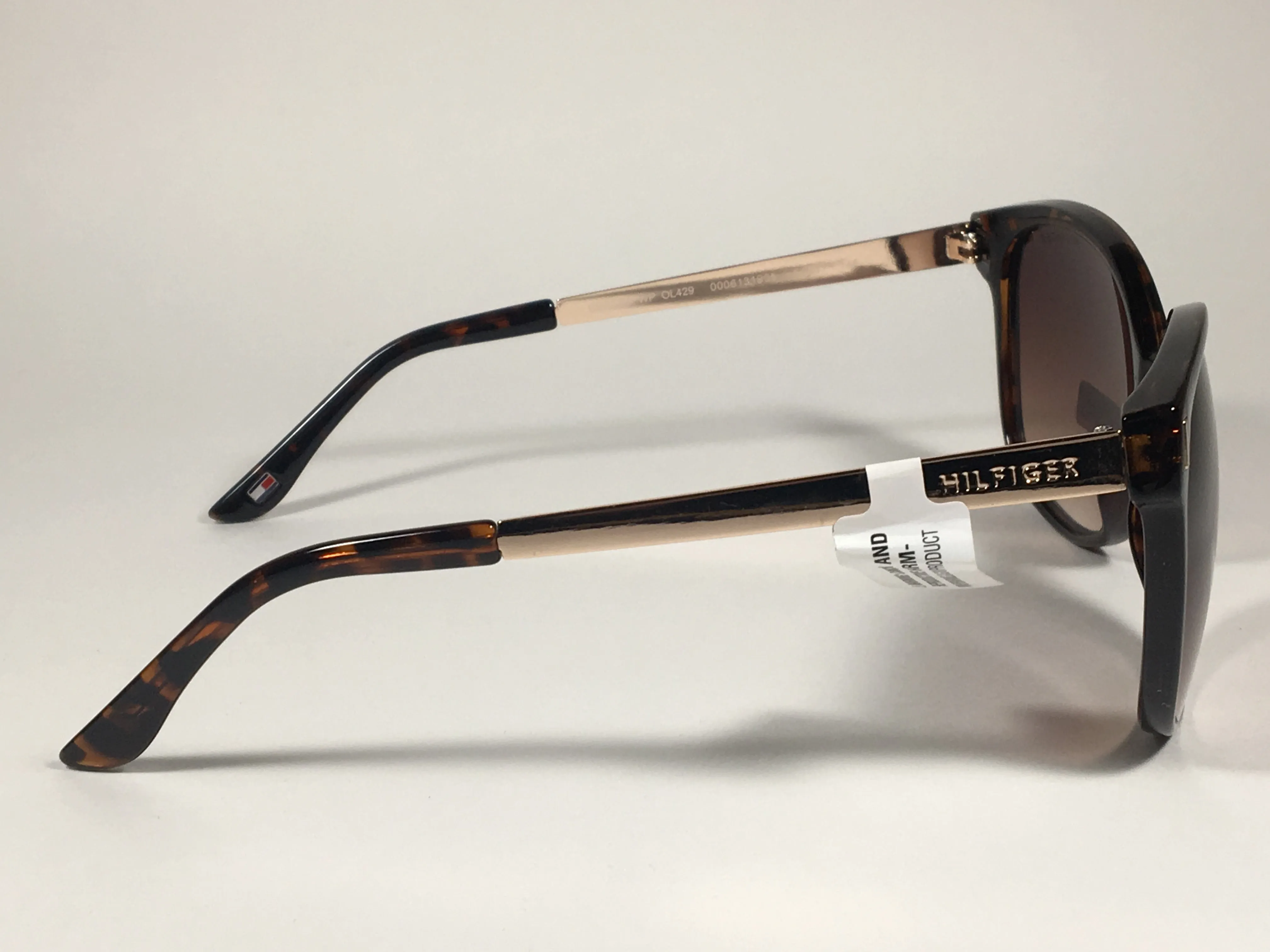 Tommy Hilfiger Breeda Sunglasses Brown Tortoise Gold Tone Frame Brown Gradient Lens BREEDA WP OL429