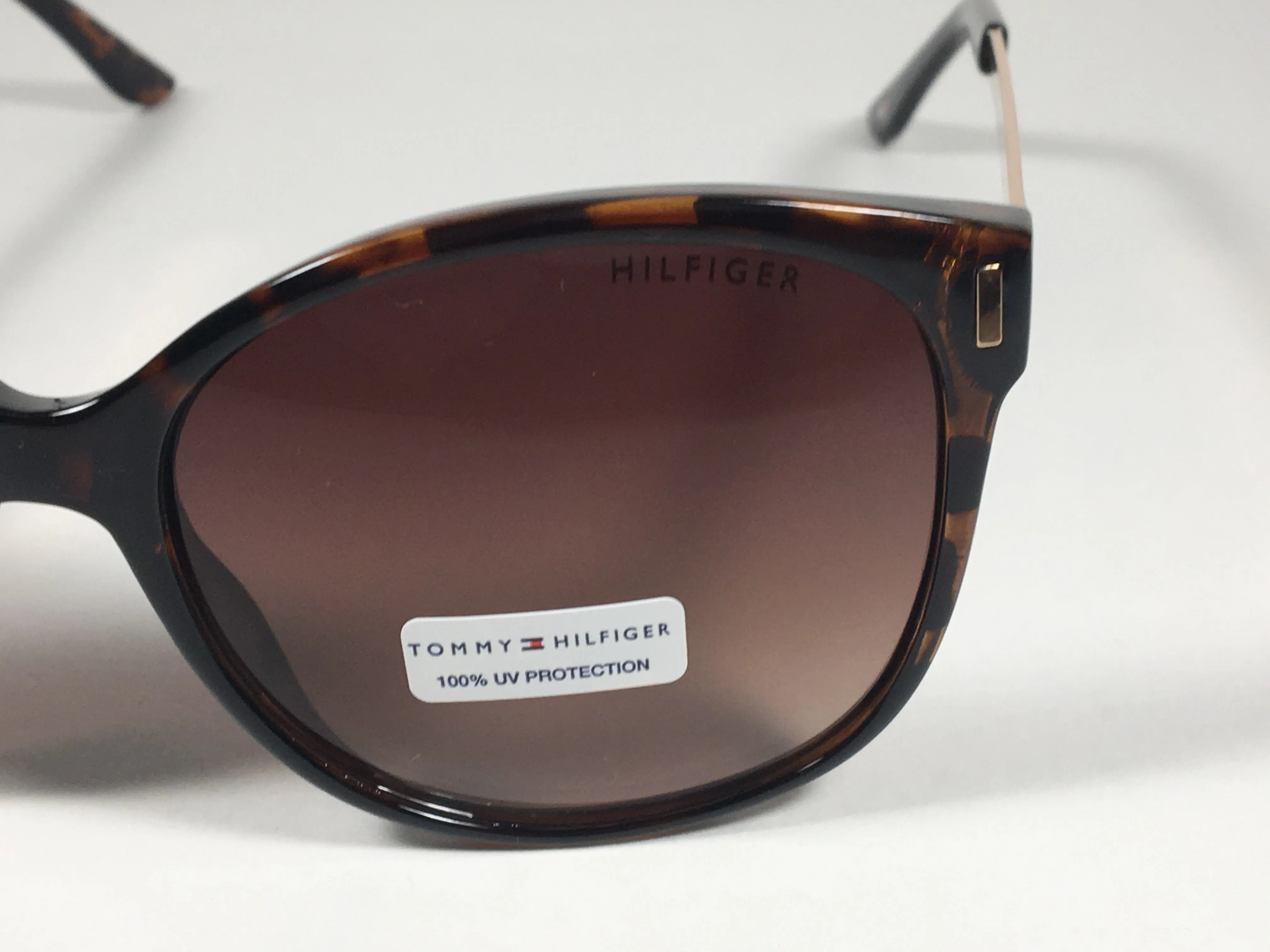 Tommy Hilfiger Breeda Sunglasses Brown Tortoise Gold Tone Frame Brown Gradient Lens BREEDA WP OL429
