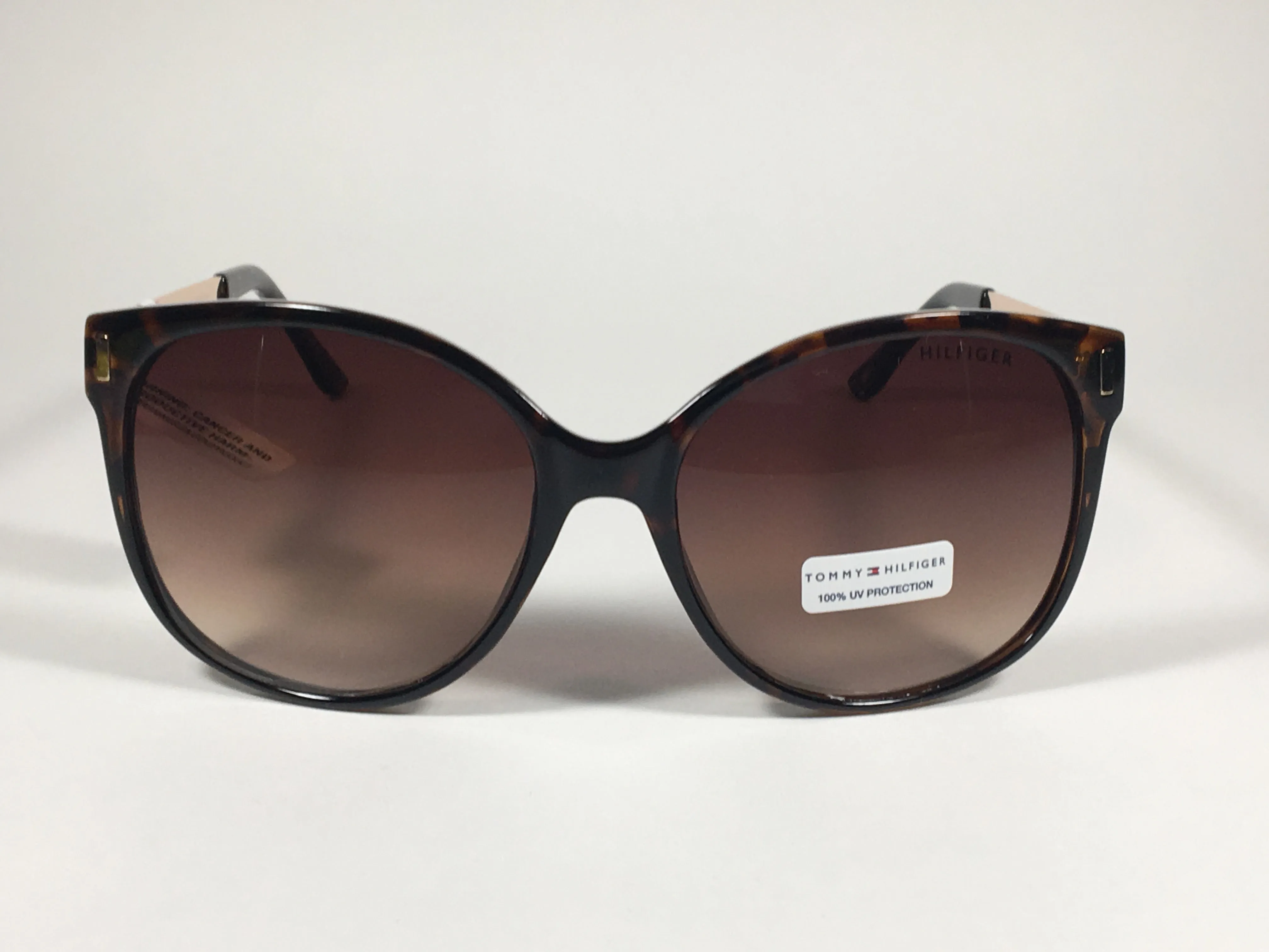 Tommy Hilfiger Breeda Sunglasses Brown Tortoise Gold Tone Frame Brown Gradient Lens BREEDA WP OL429