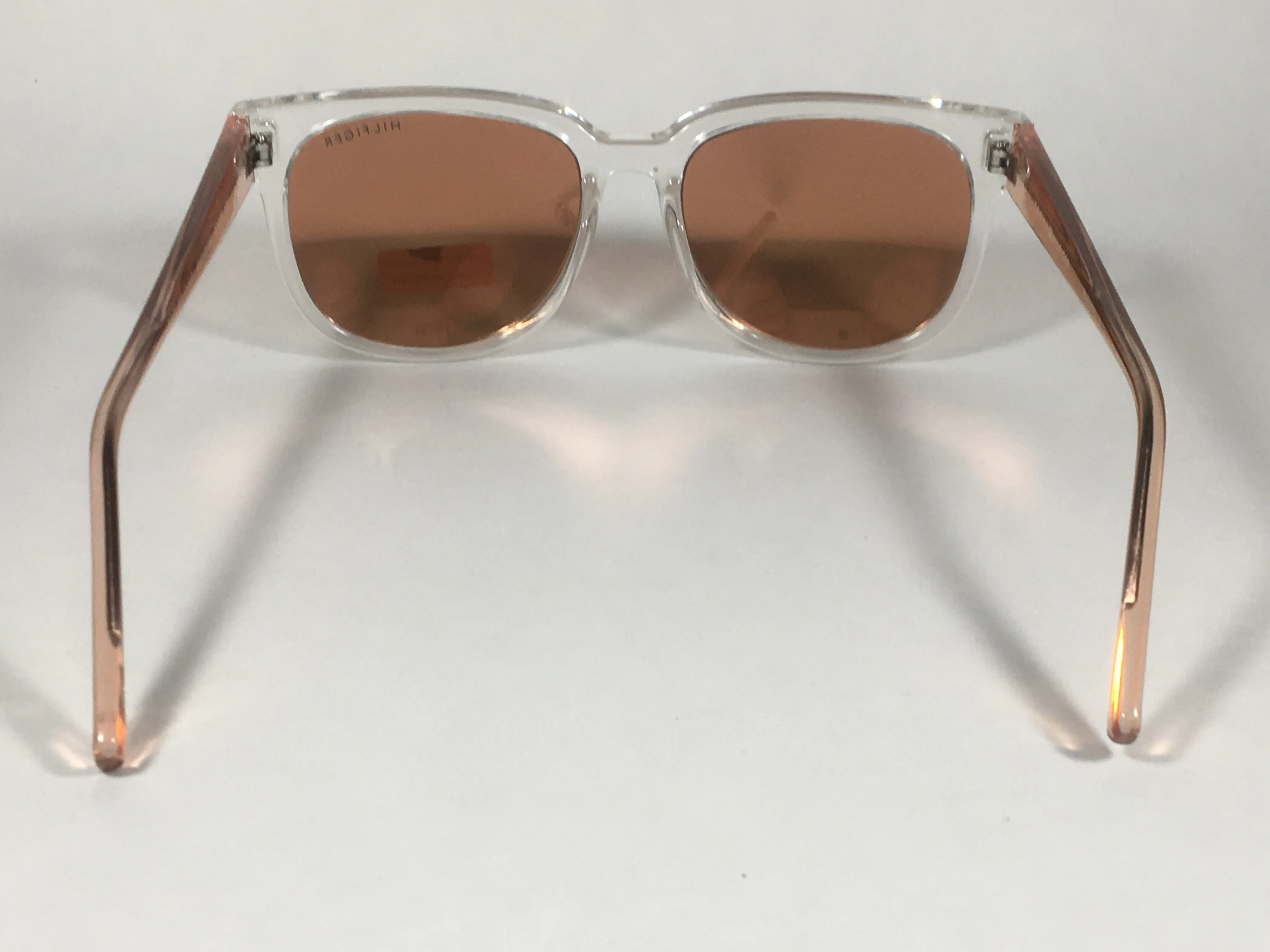 Tommy Hilfiger Kate Square Sunglasses Pink Crystal Rose Gold Mirror Lens KATE WP OL447