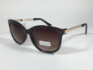 Tommy Hilfiger Olivia Square Sunglasses Brown Tortoise and Gold Frame Brown Lens OLIVIA WP OL269