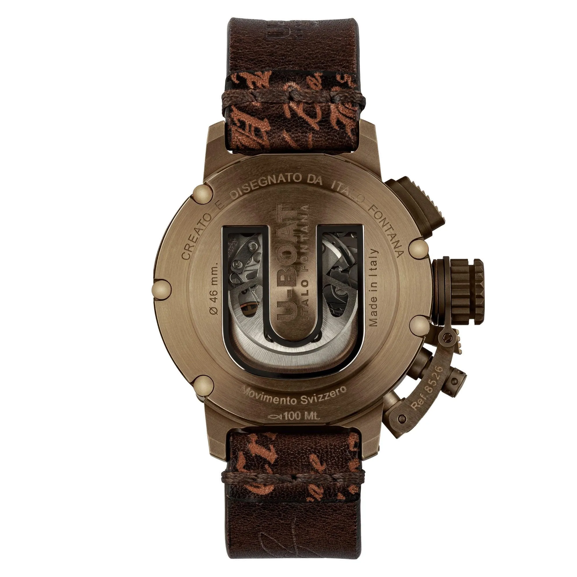 U-Boat Chimera Sapphire Green Chrono Chrono Bronze 46mm Bronze Bronze Watch 8526