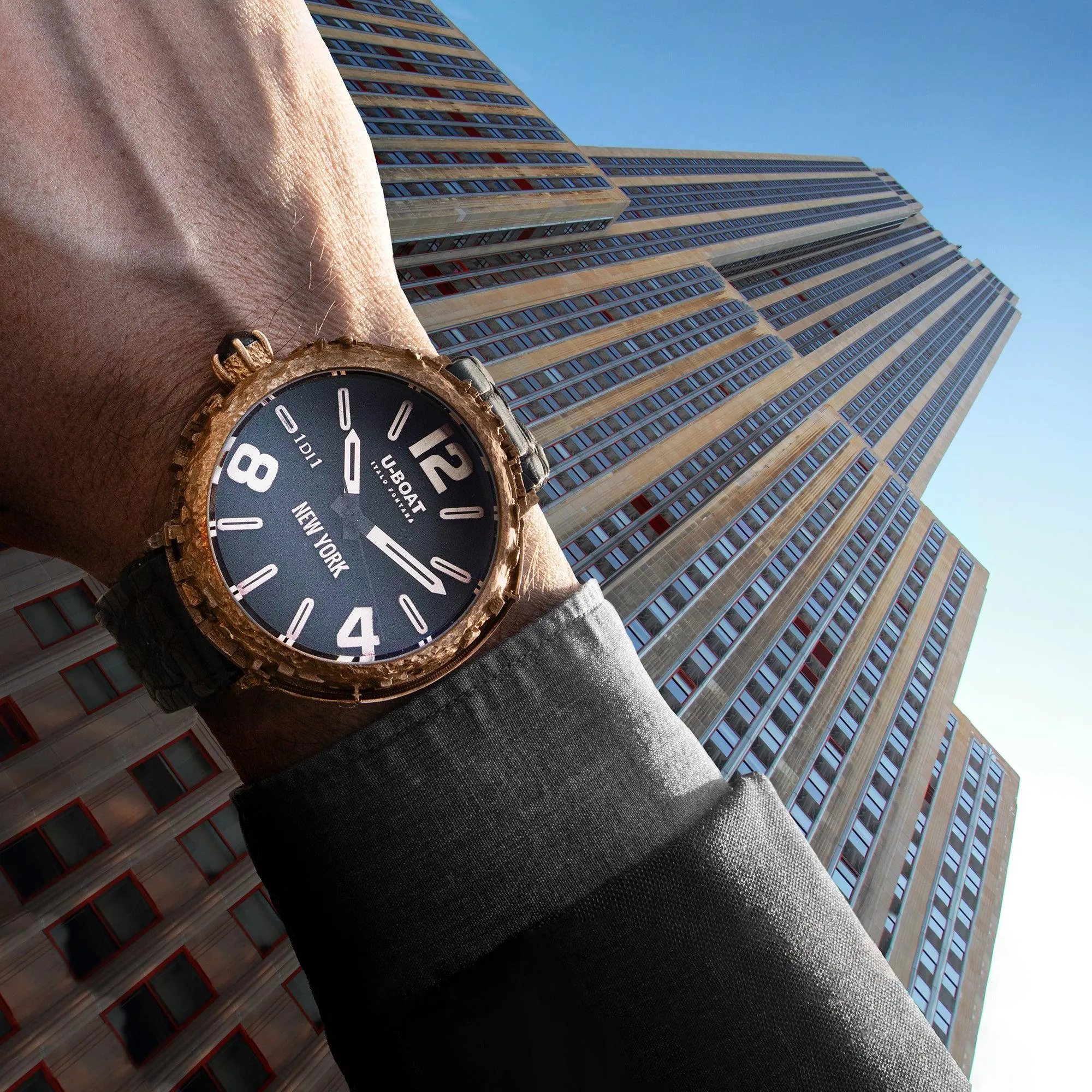 U-Boat New York Bronze Diamond 45mm Automatic Bronze Bronze New York Bz watch