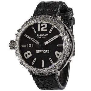 U-Boat New York clock 925 Diamond 45mm Automatic Black Silver 925 New York 925