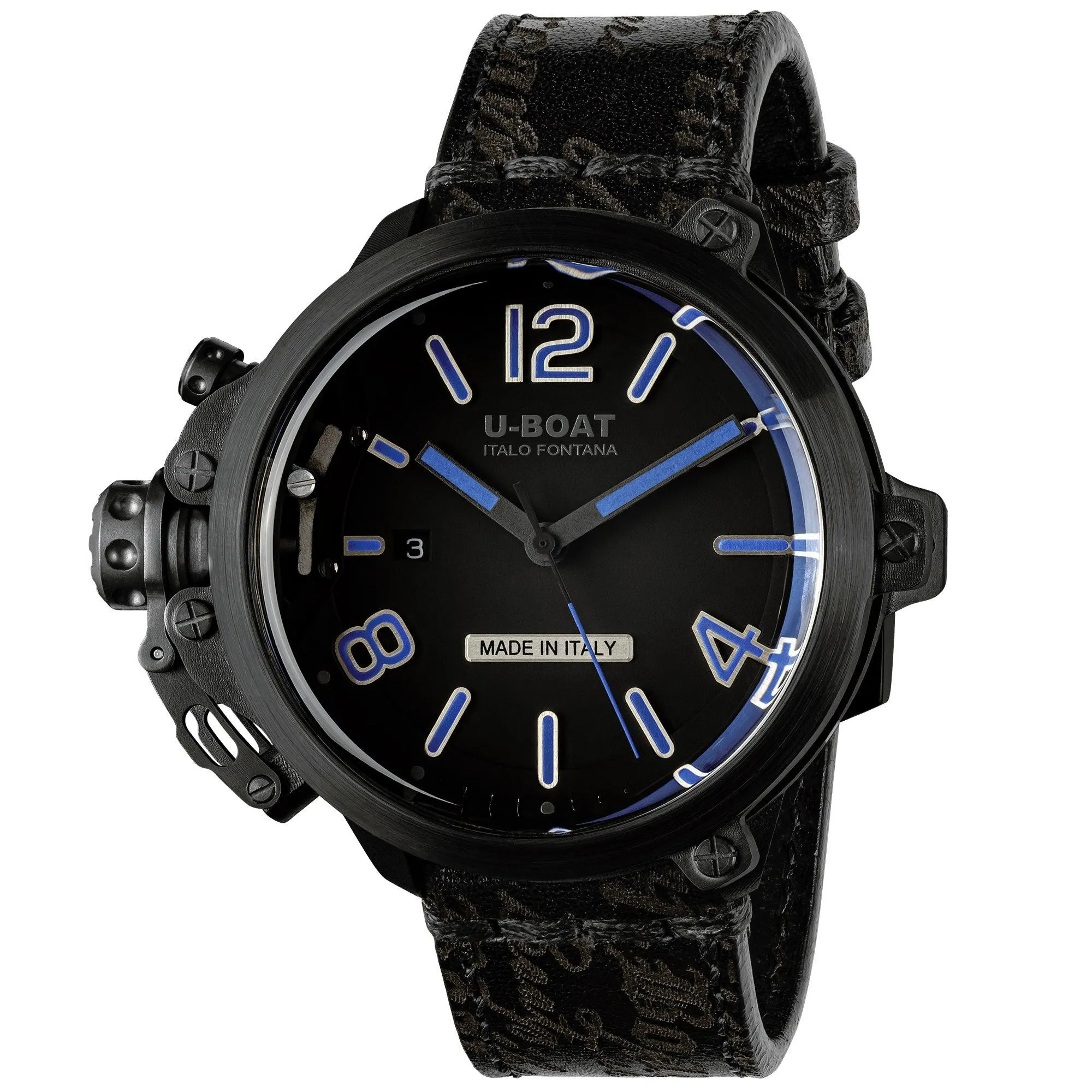 U-Boat Pvd BL 50mm Limited Editiom / 200 Automatic Steel Pvd Black Finish 8806