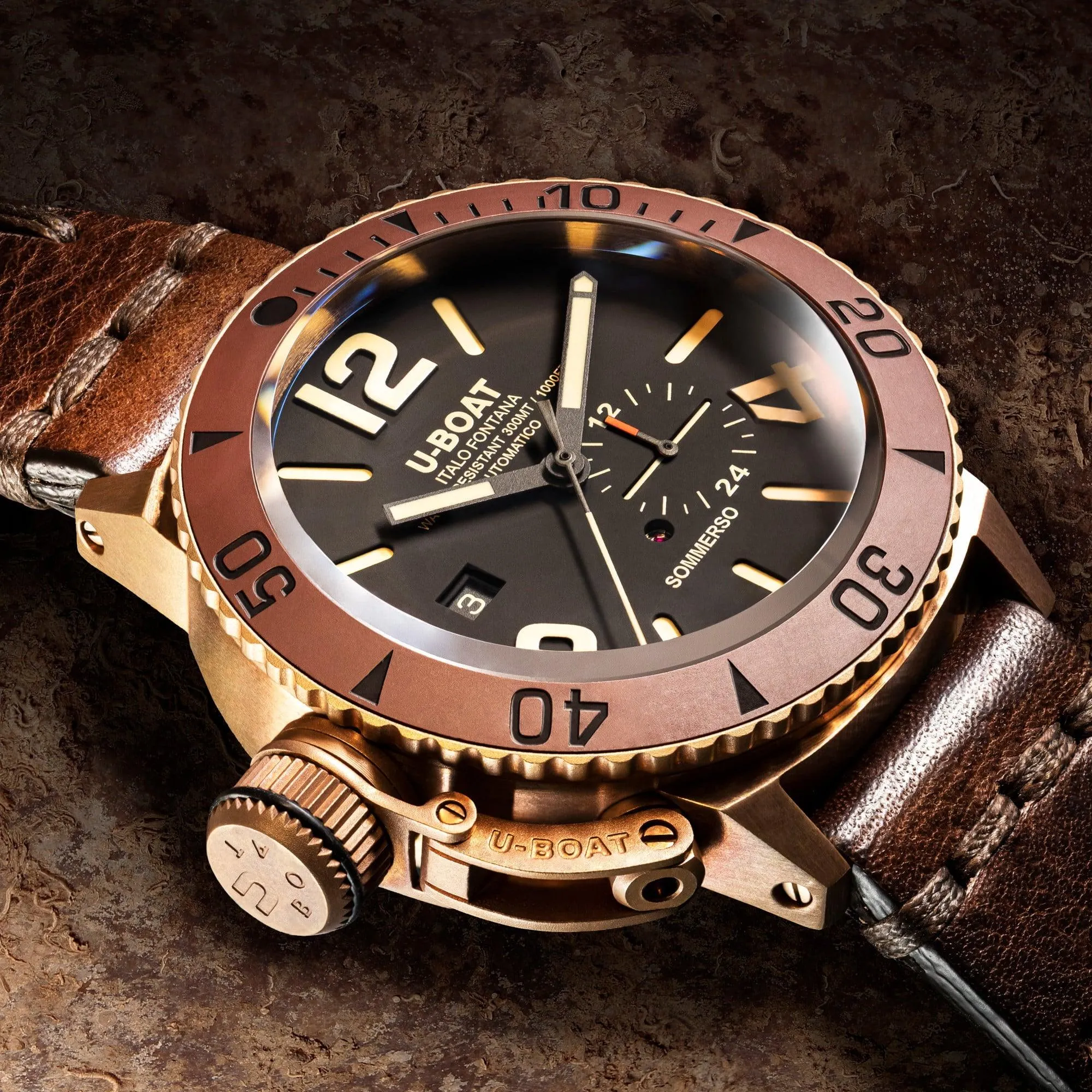 U-Boat Summerso Bronze Ceramic Bz 46mm Automatic Bronze Bronze Watch 8486