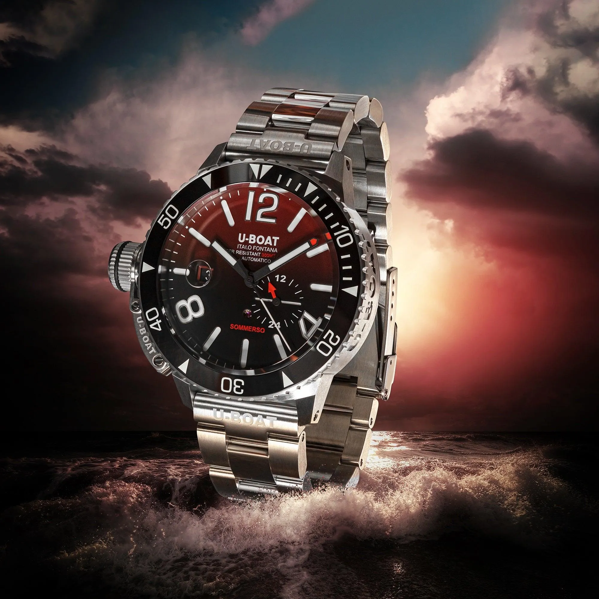 U-Boat Summerso Ceramic Bordeaux/Mt 46mm Bordeaux View View 9521/MT