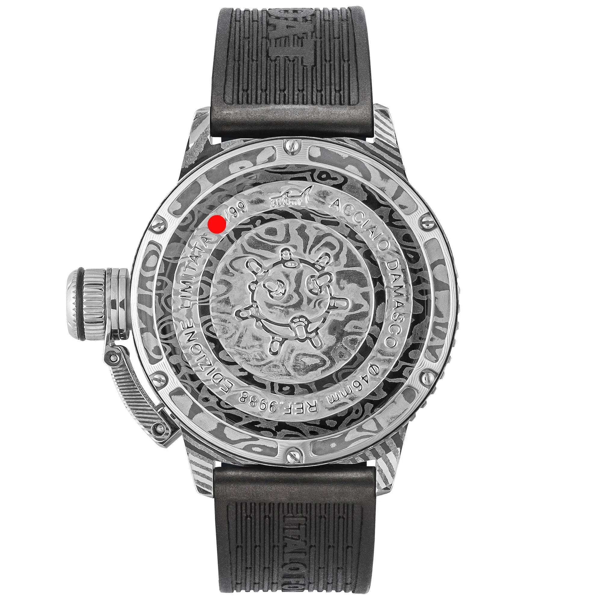 U-Boat Summerso Damascus Right watch 46mm Black Automatic Steel 9988