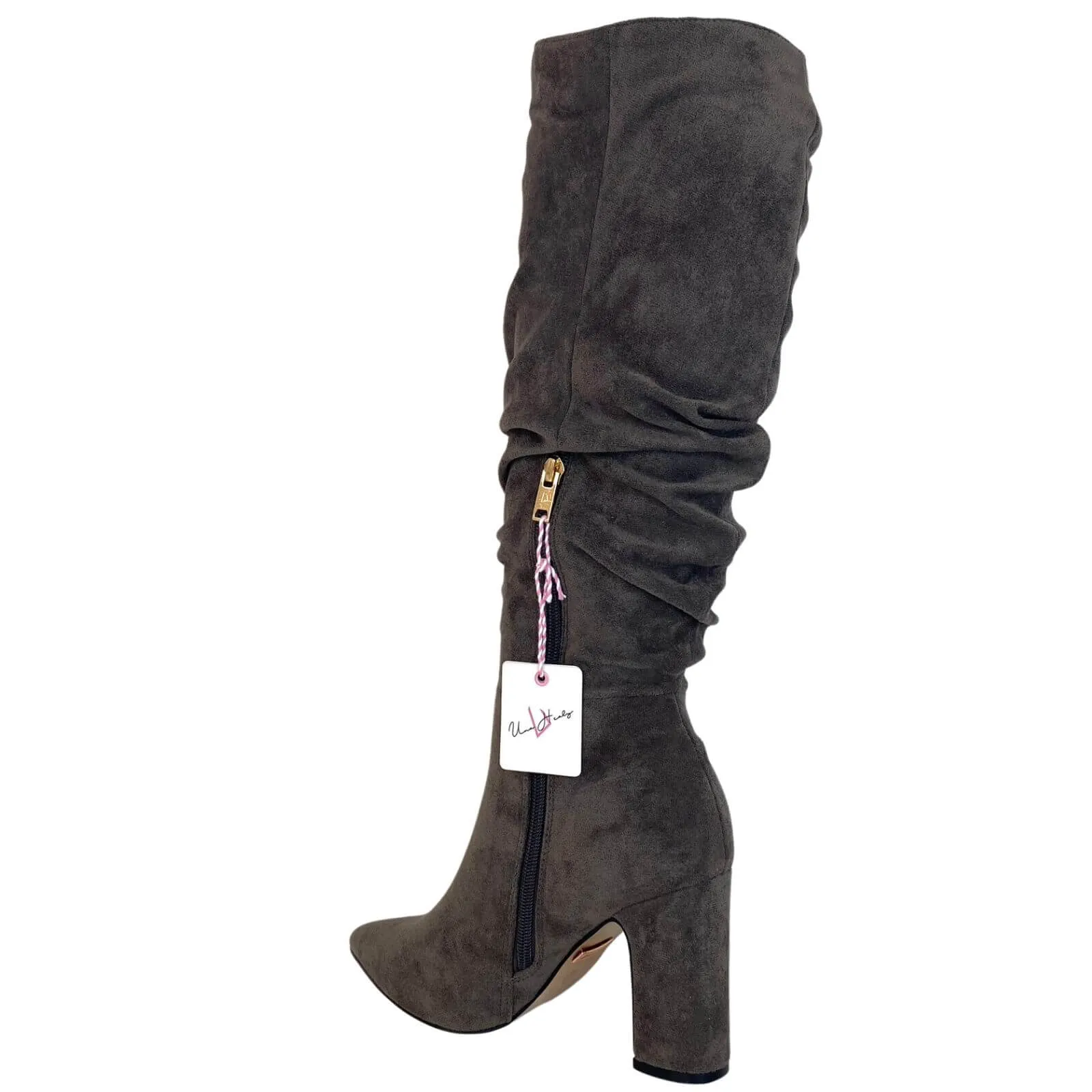 Una Healy Famous Friends Slouch Boots - Grey