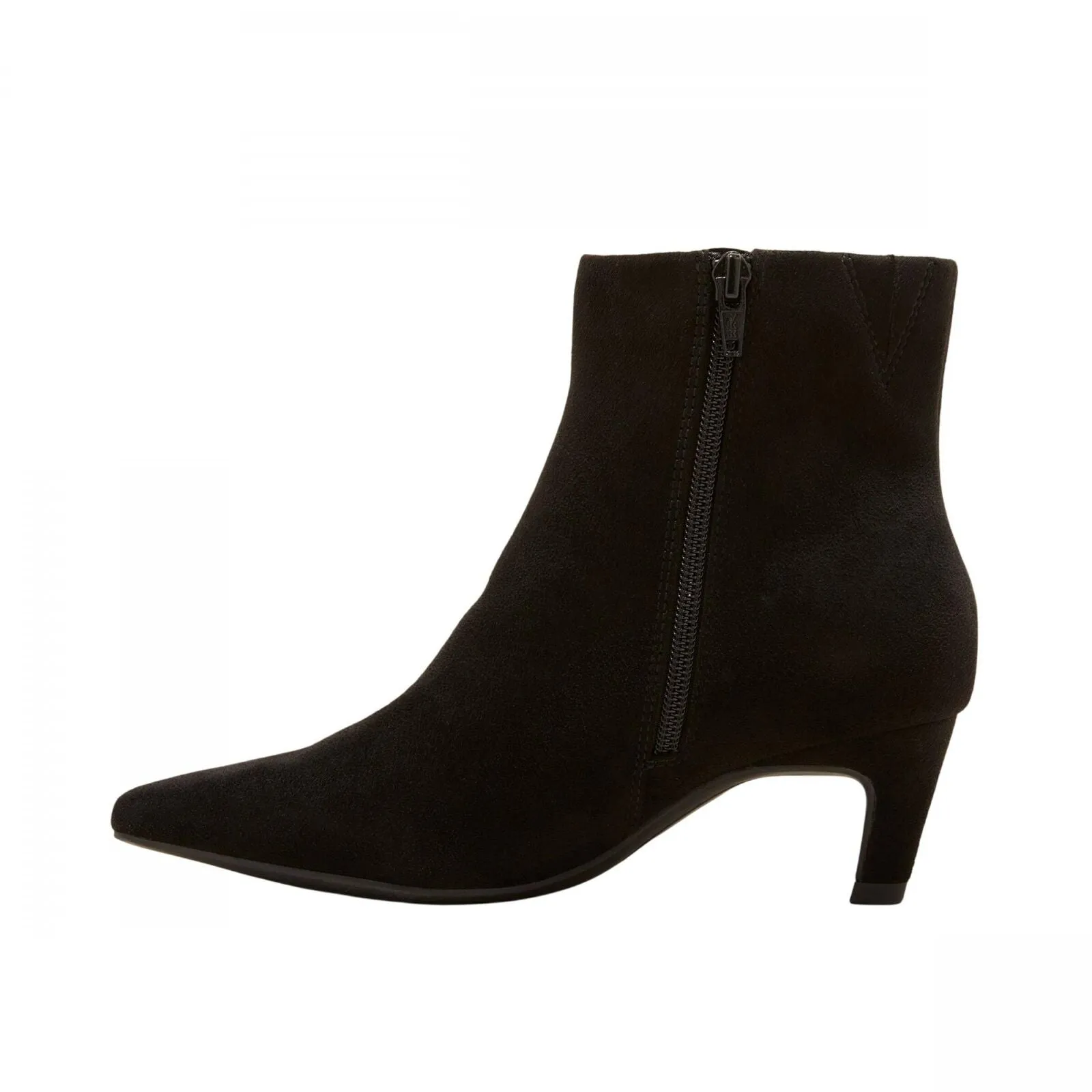 Universal Thread Taylor Kitten Heel Ankle Boots with Memory Foam Insole Black 7M