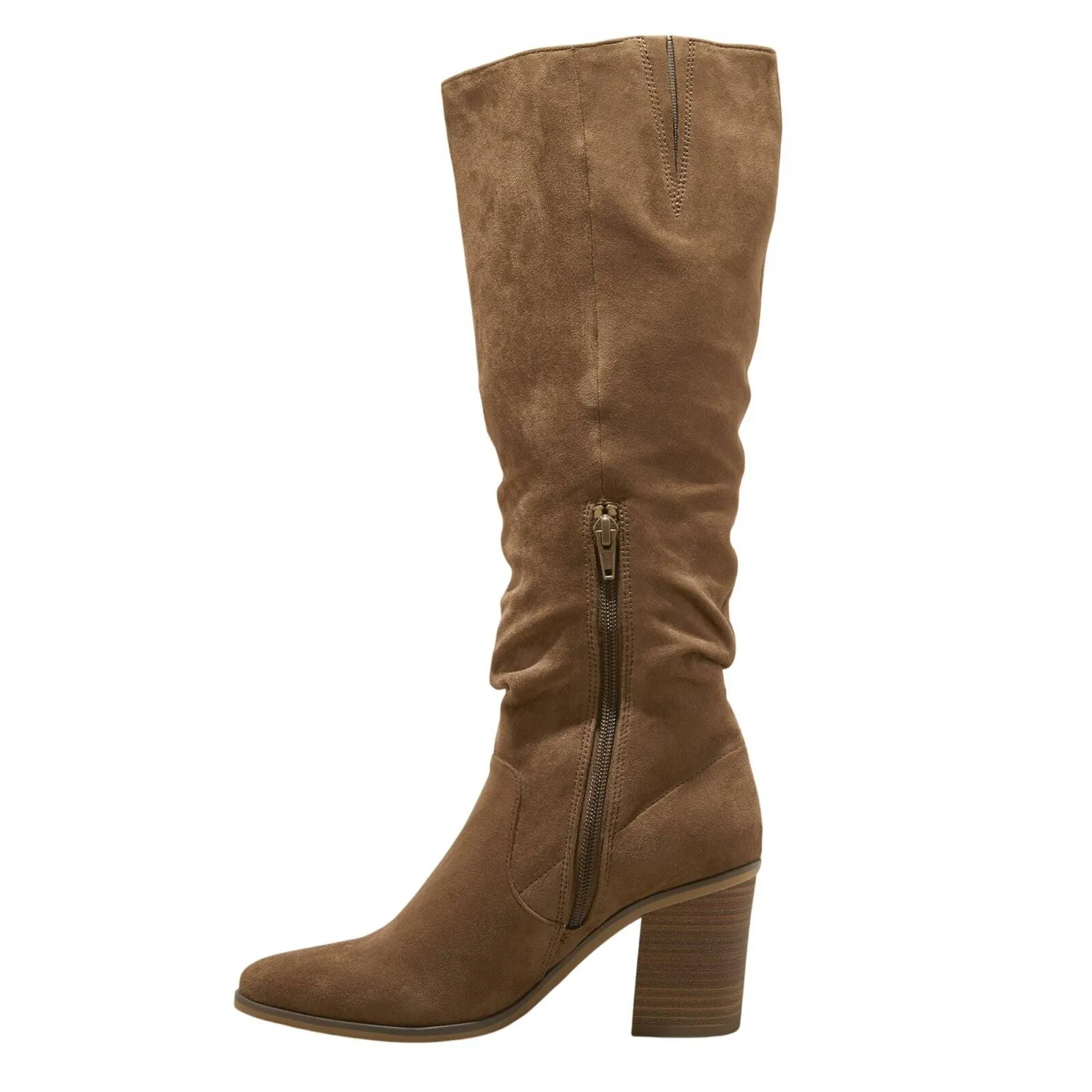 Universal Thread Womens Junie Wide Calf Tall Boots 90975015 Taupe Brown 6M-WC
