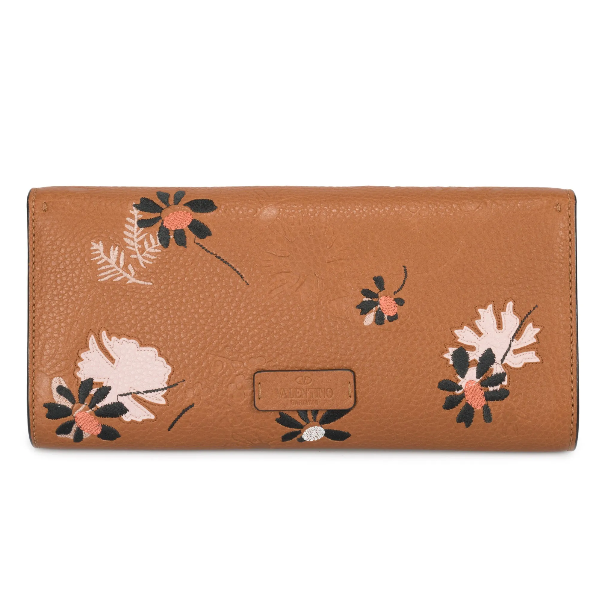Valentino Demilune Clutch Purse in Brown