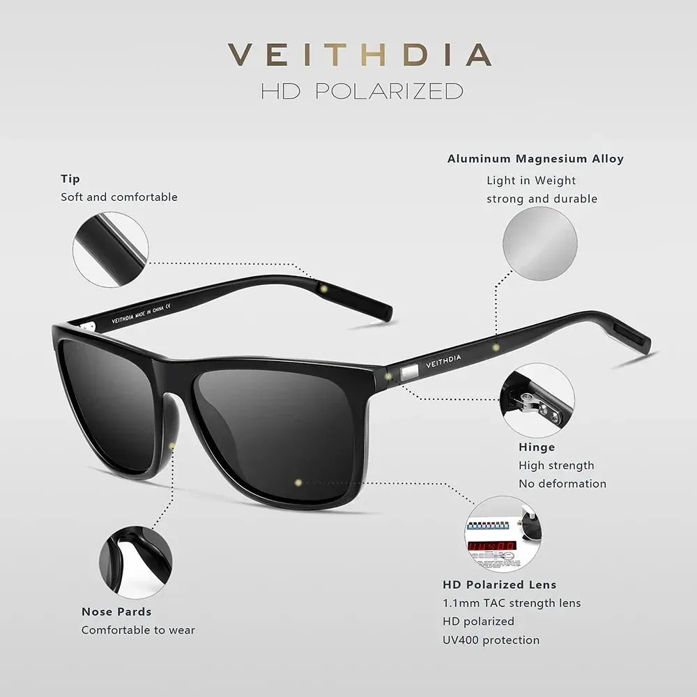 VEITHDIA Retro Polarized Sunglasses