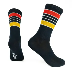 VELOCIO WOOL SOCKS BRETON WARMER NAVY